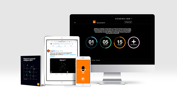 Havas Paris pour Orange - "Rapport annuel intégré 2017" 