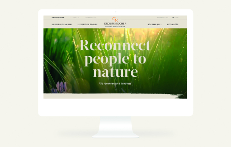 Babel pour Groupe Rocher – Site du Groupe Rocher