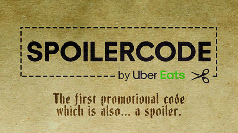 DDB Paris pour Uber Eats – « Spoiler Codes »