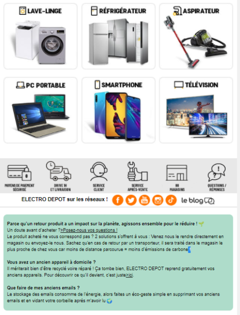 Electro Depot (en interne) – « Livraison aller & retour au plus proche des clients »