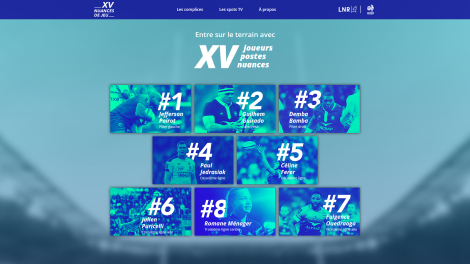BCW et E-magineurs pour Ligue nationale de rugby (LNR)  – « XV nuances de jeu »