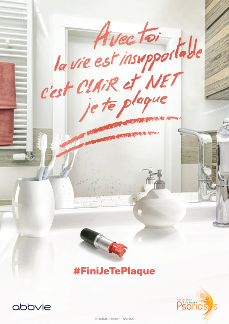 Publicis Health pour AbbVie – « C’est clair et net, #Fini j’te plaque »