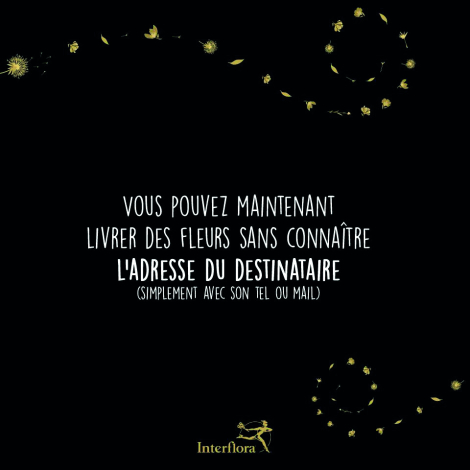 Interflora en interne – « Livraison sans adresse »
