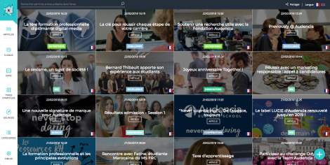 Réalisation interne pour Audencia