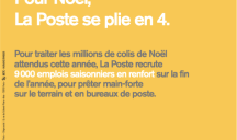 Havas Paris et BETC pour La Poste – « #TousEngagés & Pour Noël La Poste se plie en 4 » 